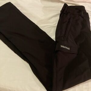 Marmot women’s black, small petite ski snowboard outdoor hiking pants.